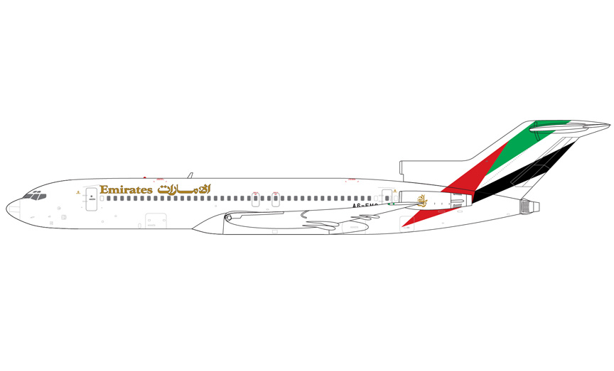 GJUAE2233 | GeminiJets 1:400 | Boeing 727-200 Emirates A6-EMC | is due October 2025