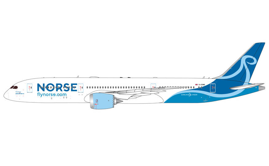GJUBT2373 | GeminiJets 1:400 | Boeing 787-9 Dreamliner Norse Atlantic Airways UK G-CKWS | is due October 2025