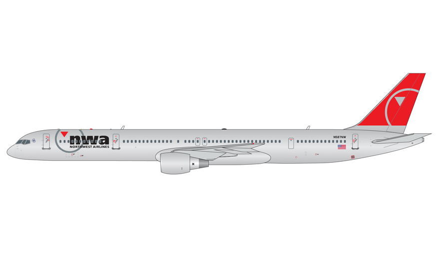 GJNWA2366 | GeminiJets 1:400 | Boeing 757-300 Northwest Airlines N587NW 'nwa' | is due October 2025