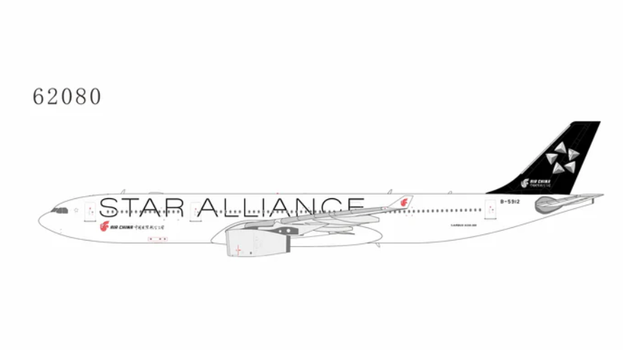 NG62080 | NG Models 1:400 | Airbus A330-300 Air China B-5912 Star Alliance | is due November 2025