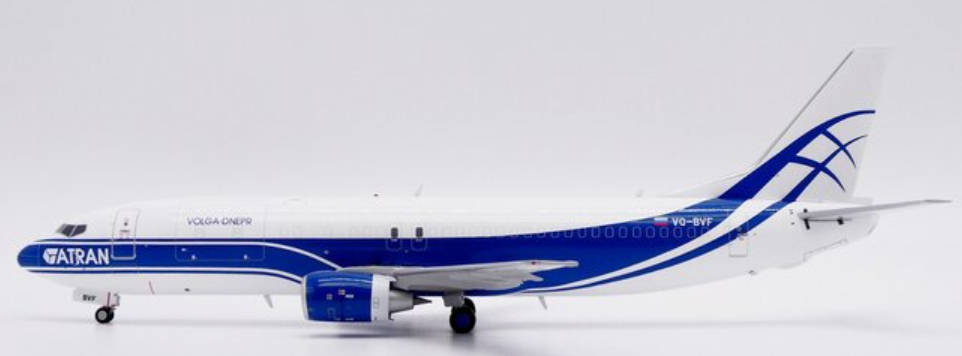 XX20391 | JC Wings 1:200 |  Boeing 737-400(SF)  ATRAN Aviatrans Cargo Airlines VQ-BVF With Stand | is due October 2025