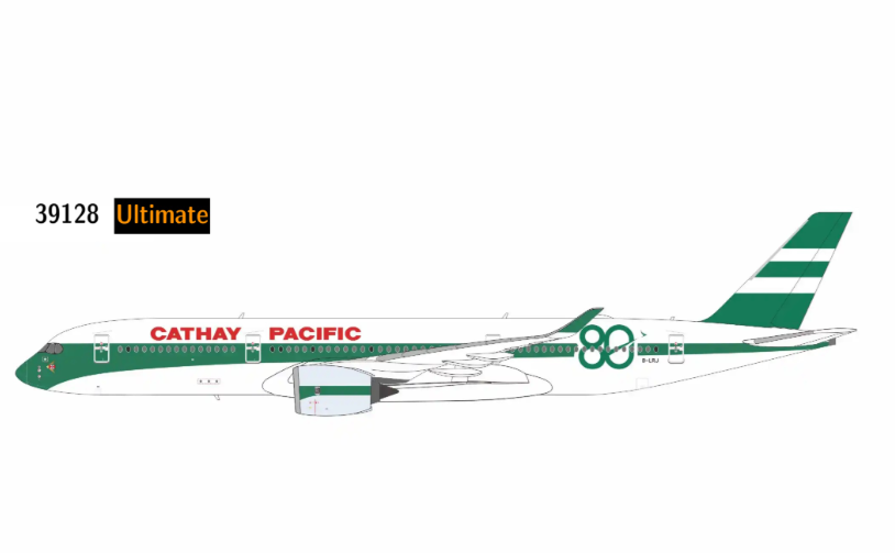 NG39128 | NG Models 1:400 | Airbus A350-900 Cathay Pacific Airways B-LRJ 80th Anniversary livery; with luxurious box