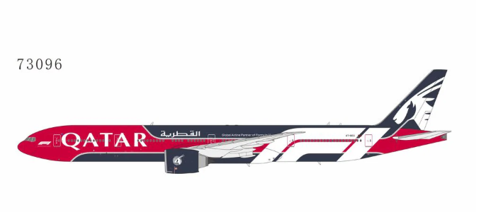 NG73096 | NG Models 1:400 | Boeing 777-300ER Qatar Airways A7-BEG New Fomula 1 livery