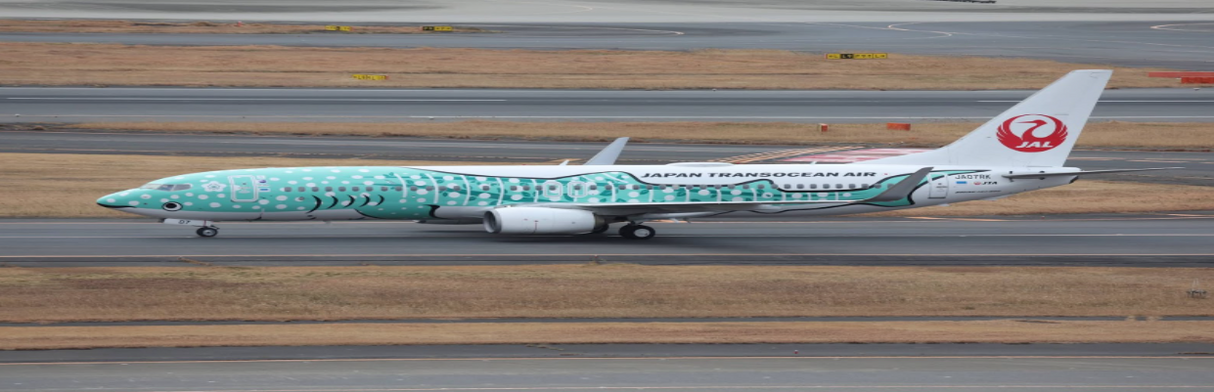 EW4738013A | JC Wings 1:400 | Boeing 737-800 Japan Transocean Air JA07RK Yui Jinbei Jet; Flaps Down | is due January 2026