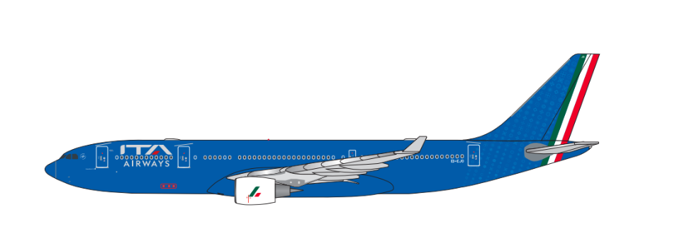 ITY126101 | Aether Models 1:500 | Airbus A330-200 ITA Airways EI-EJO “Francesco Totti” | is due February 2026