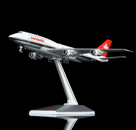 B601201 | HX Models 1:400 | Boeing 747-300 Swissair N221GF Chocolate Stripe | is due April 2026