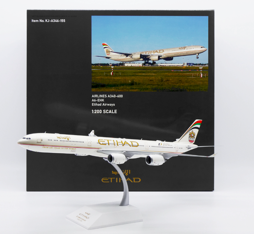 KJ-A346-155 | JC Wings 1:200 | Airbus A340‑600 Etihad Airways A6-EHK | is due May 2026