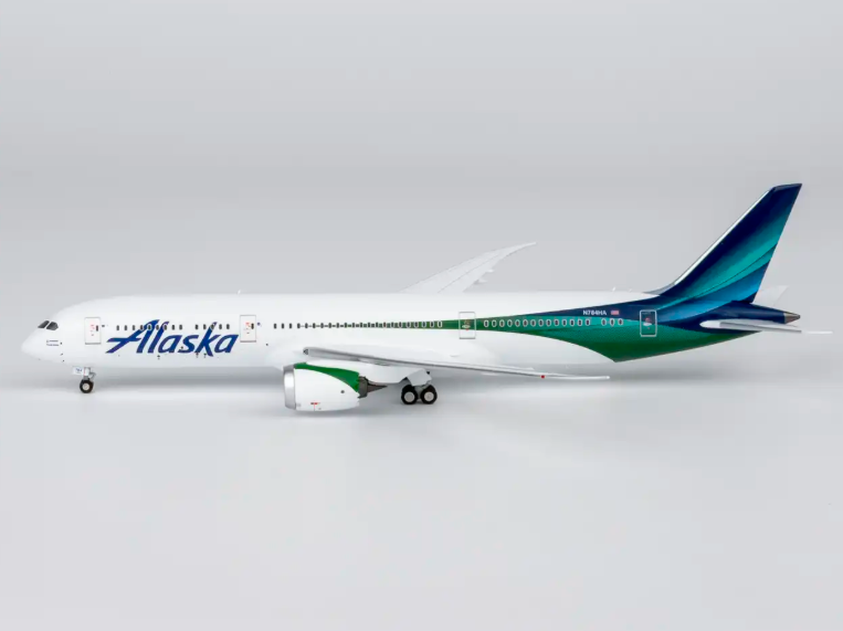 NG55161 | NG Models 1:400 | Boeing 787-9 Dreamliner Alaska Airlines N784HA new colors (with luxurious package) (with stand)