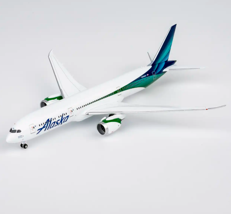 NG55161 | NG Models 1:400 | Boeing 787-9 Dreamliner Alaska Airlines N784HA new colors (with luxurious package) (with stand)
