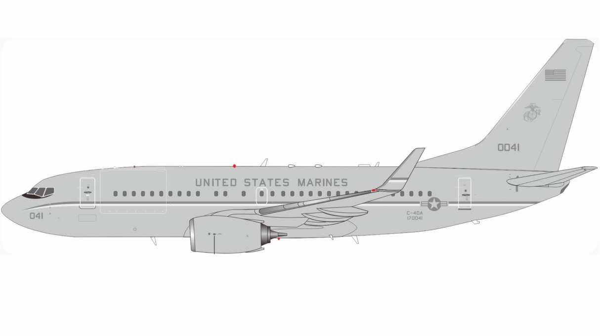 IFC40USM0326 | Inflight200 | Boeing C‑40 United States Marine Corps 170041