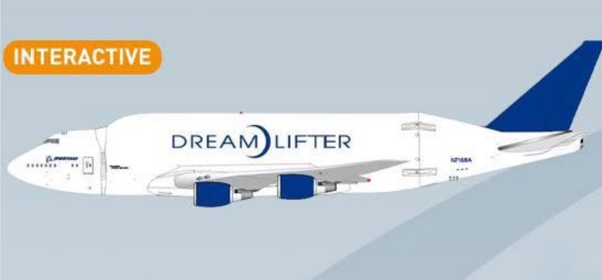LH4429C | JC Wings 1:400 | Boeing 747LCFDreamlifter Boeing House N718BA | is due June 2026