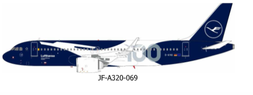 JF-A320-069 | J-Fox Models 1:200 | A320-271NX Lufthansa - 100th Year Anniversary - D-AING | is due June 2026