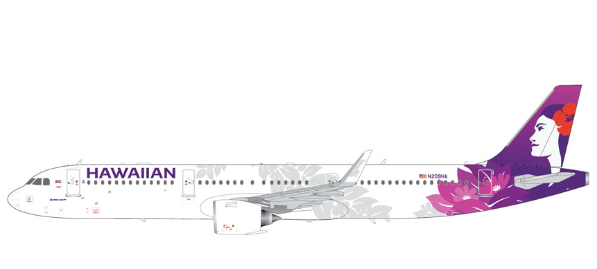 G2HAL1517 | Gemini Jets 1:200 | Airbus A321neo Hawaiian Airlines N209HA | is due July 2026