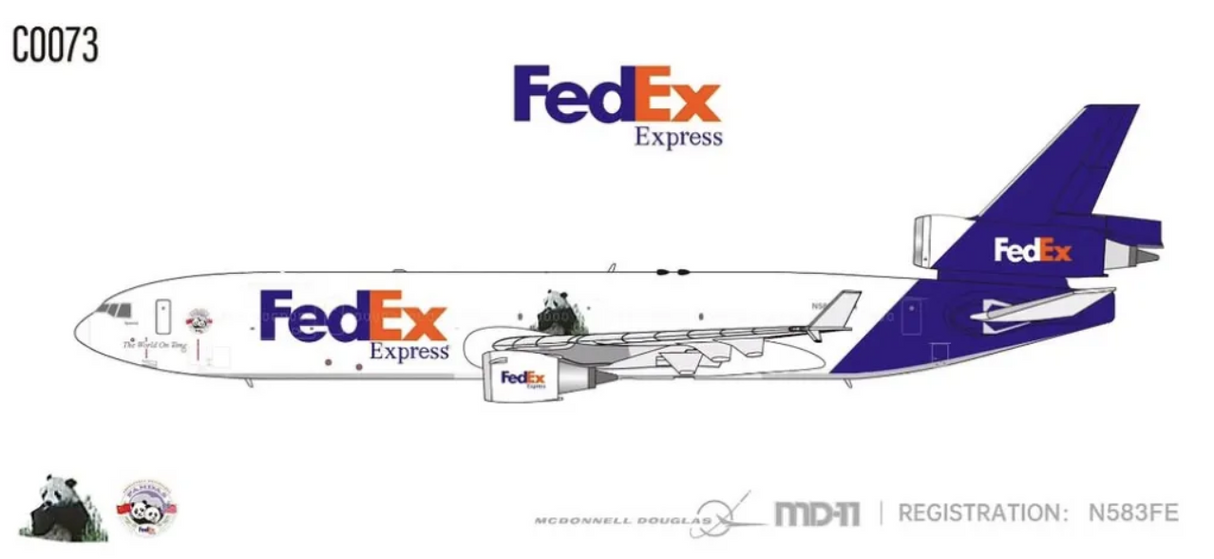 C0073 | C Models 1:400 | McDonnell Douglas MD‑11F FedEx Express N583FE Panda | is due August 2026