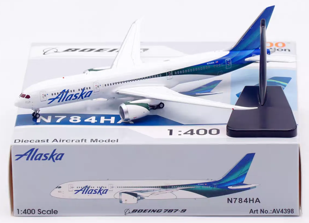 AV4398 | Aviation 400 | Boeing 787-9 Alaska Airlines N784HA | is due April 2026