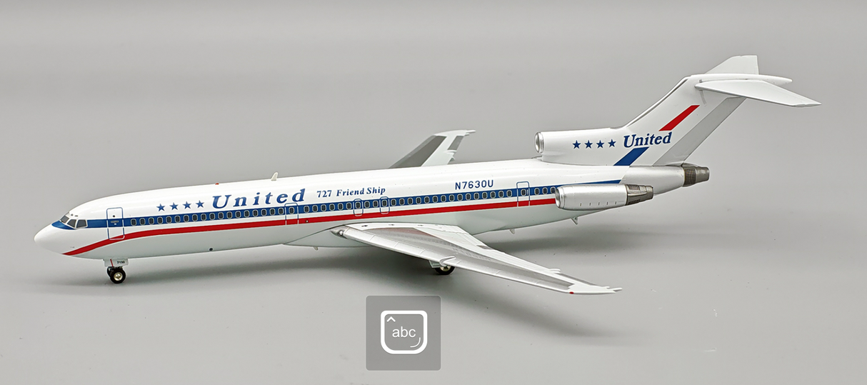 IF722UA0426 | Inflight200 | Boeing 727-200 United Airlines N7630U | is due May 2026