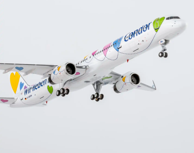 NG45010 | NG Models 1:400 | Boeing 757-300/w Condor D-ABON (50th Anniversary colors) (with stand)