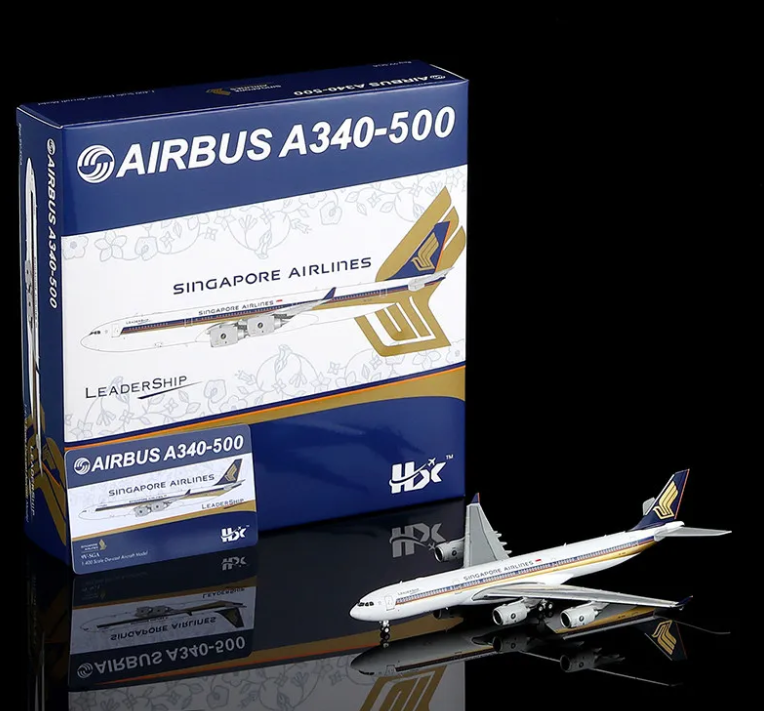 A530110 | HX Models 1:400 | Airbus A340‑500 Singapore Airlines 9V-SGA Leadership | is due September 2026