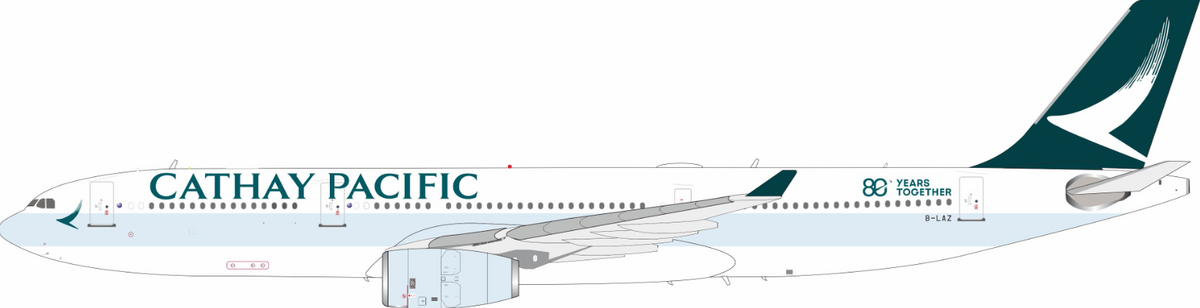 WB-A330-3-009 | WB Models 1:200 | Airbus A330-343 Cathay Pacific B-LAZ Big title - "80 Year together" | is due October 2026