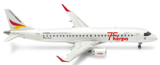 573221 | Herpa Wings 1:200 | Embraer E190 German Airways 75 Years – D-ACJJ (Plastic Models)