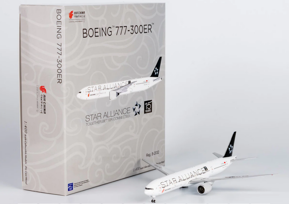 NG73062 | NG Models 1:400 | Air China Boeing 777-300ER B-2032 (Star Alliance; with 15 years anniversary sticker)