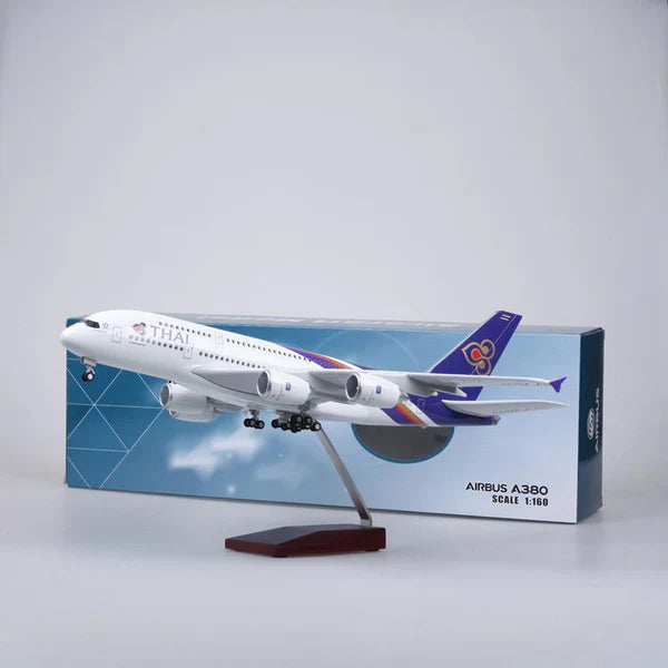 DMTA380 | Desktop Models 1:160 | Airbus A380 Thai Airways Led Light up