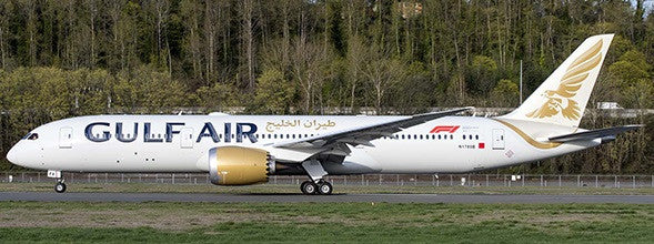 XX2134 | JC Wings 1:200 | Boeing 787-9 Gulf Air A9C-FA (new colours),(with stand)