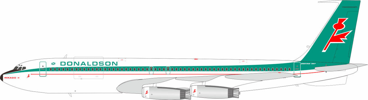B-707-AYXR | Blue Box 1:200 | Boeing 707-300 Donaldson International G-BAEL