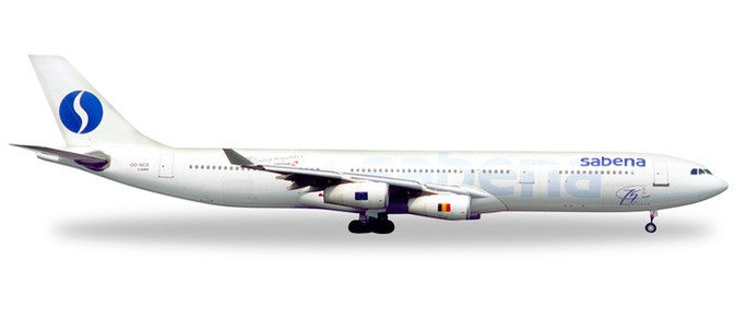 532655 | Herpa Wings 1:500 | Airbus A340-200 Sabena OO-SCX, '75th Anniv.'