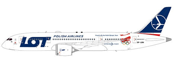 XX2081 | JC Wings 1:200 | Boeing 787-8 LOT SP-LRH, 'Winter Olympics' (with stand)