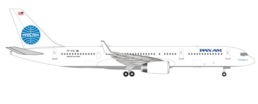538602 | Herpa Wings 1:500 | Boeing 757-200 Pan Am Tracing the Transatlantic – TF-FIC Yankee Clipper II | is due July 2025