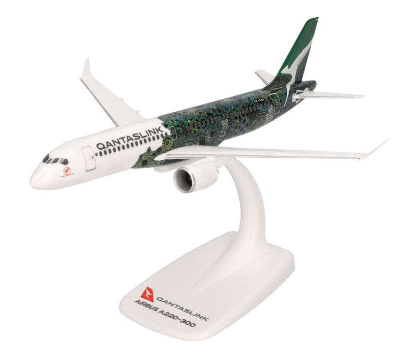 614399 | Herpa Snap-Fit | Airbus A220-300 QantasLink - Flying Art Series / Minyma Kutjara Tjukurpa – VH-X4A Minyma Kutjara Tjukurpa | is due July 2025