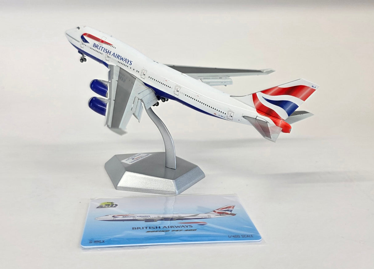 ARD4BA24FD | ARD Models 1:400 | Boeing 747-400 British Airways G-BNLX 'Chatham' (Flaps Down)