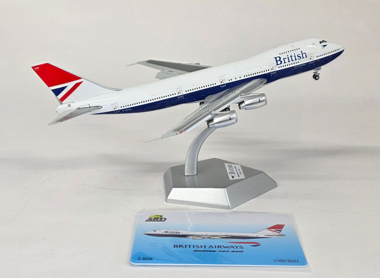 ARD4BA23FDA | ARD Models 1:400 | Boeing 747-200 British Airways G-BDXK 'Negus' (Flaps Down)