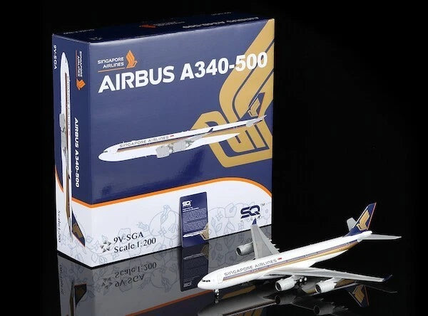 L2174 | SQ Wings 1:200 | Airbus 340-500 Singapore Airlines 9V-SGA (with stand)