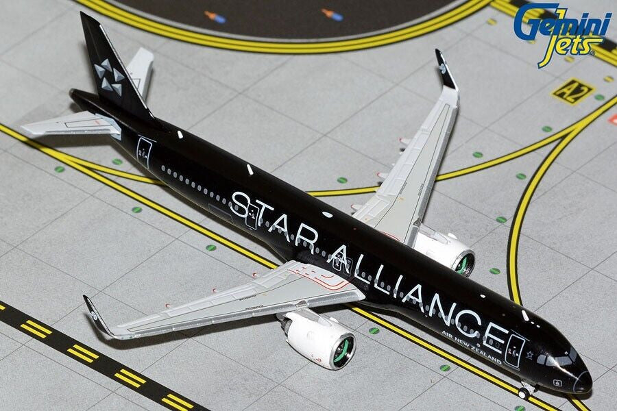 GJANZ2178 | Gemini Jets 1:400 | Airbus A321neo Air New Zealand ZK-OYB (Star Alliance)