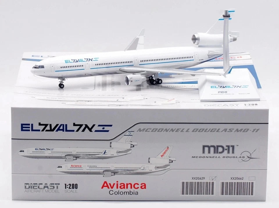 XX20629 | JC Wings 1:200 | McDonnell Douglas MD-11 El Al Israel Airlines Polished N278WA