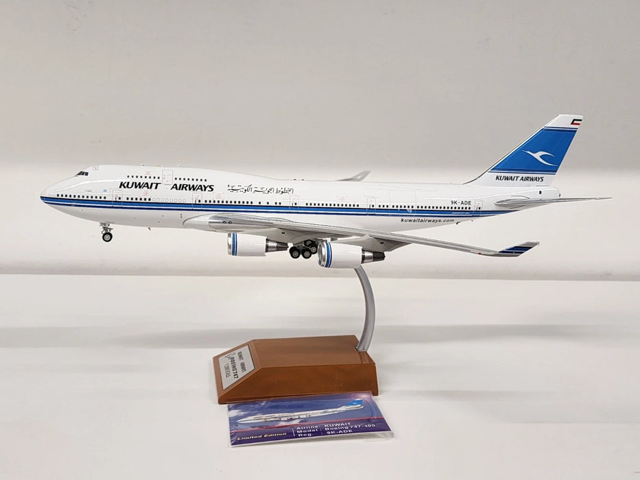 IF744KU1217 | InFlight200 1:200 | Boeing 747-400 Kuwait Airways 9K-ADE, 'Al-Jabriya' (with stand)