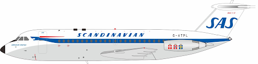 IF111SK1125 | InFlight200 | BAC 111-301AG One-Eleven SAS - Scandinavian Airlines System G-ATPL with stand | is due November 2025