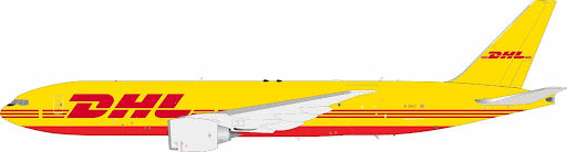B-772-HLY | Blue Box 1:200 | Boeing 777-F HL (AeroLogic) D-AALM G-DHLY With Stand