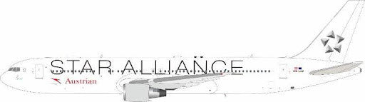 JF-767-3-019L | JFox Models 1:200 | Boeing 767-3Z9/ER Austrian Star Alliance OE-LAZ