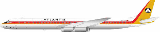 IF8630825 | InFlight200 | Atlantis McDonnell Douglas DC-8-63CF D-ADIY With Stand | is due November 2025