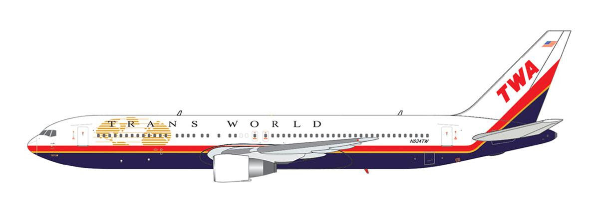 400018 | V1:400 Models | Boeing 767-300ER Trans World Airlines N634TW Globe Scheme | is due October 2026
