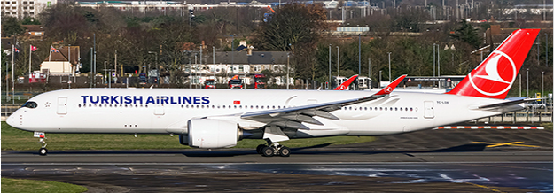 EW4359006A | JC Wings 1:400 | Airbus A350-900 Turkish Airlines Flap Down TC-LGA