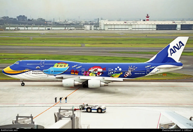 L2086 | SQ Wings 1:200 | Boeing B747-400D ANA Marine Jumbo JA88963 |