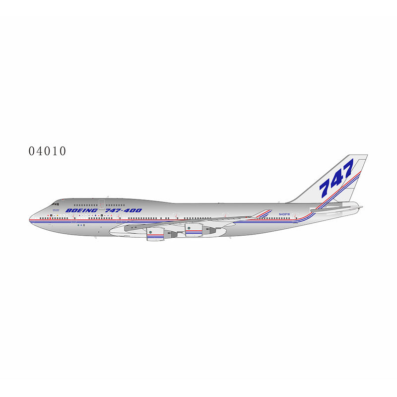 NG04010 | NG Models 1:400 | Boeing 747-400 The Boeing Company N401PW (Boeing house colors)