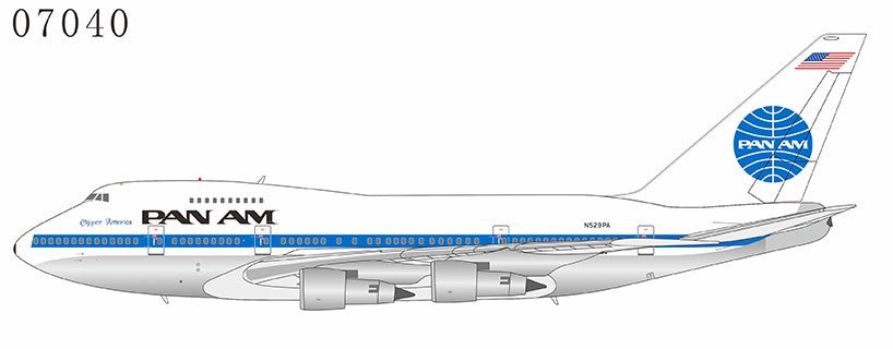 NG07040 | NG Models 1:400 | Boeing 747SP Pan American World Airways - N529PA (Clipper America)