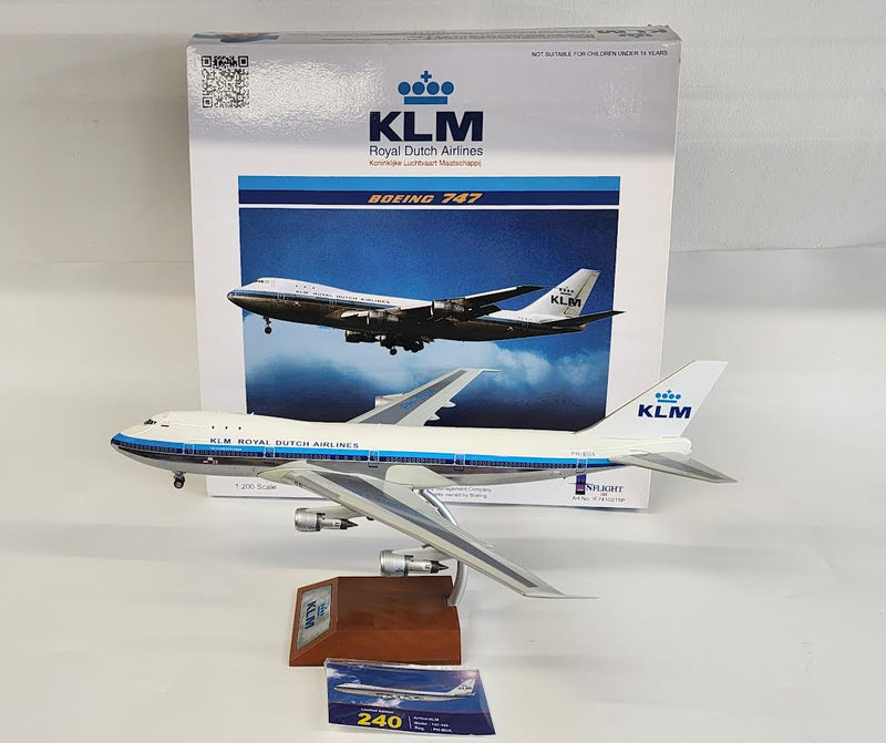 IF7410215P | InFlight200 1:200 | Boeing 747-200 KLM PH-BUA (polished, with stand) **PRE OWNED**