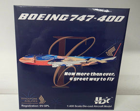 B615301 | HX Models 1:400 | Boeing 747-400 9V-SPL Singapore Airlines Tropical Standard Version