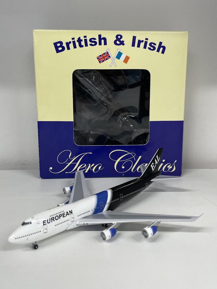 ACGBDXH | Aeroclassics 1:400 | Boeing 747-200 EAL European Air Charter G-BDXH **PRE-OWNED**